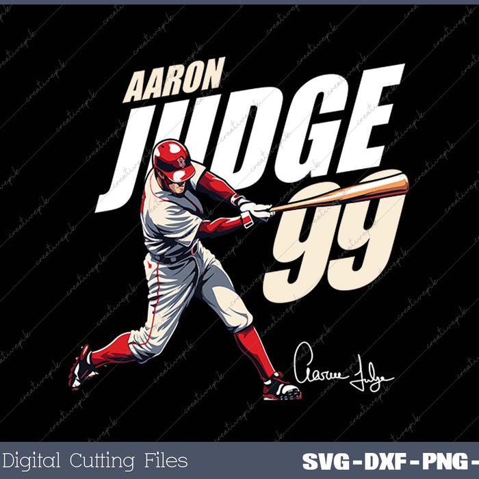 MLBPA - Major League Baseball Aaron Judge SVG PNG Cutting Printable Files