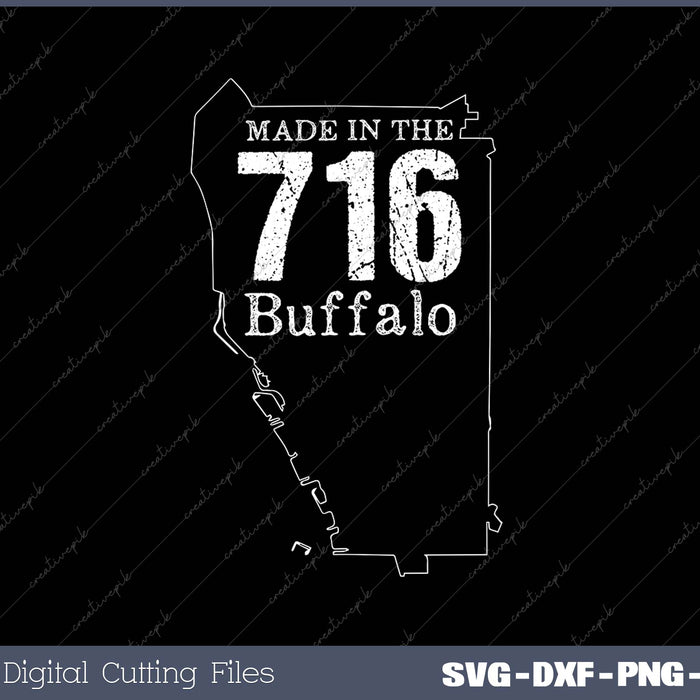 Made In The 716 SVG PNG Cutting Printable Files