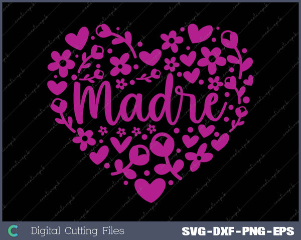 Madre Floral Heart Mom