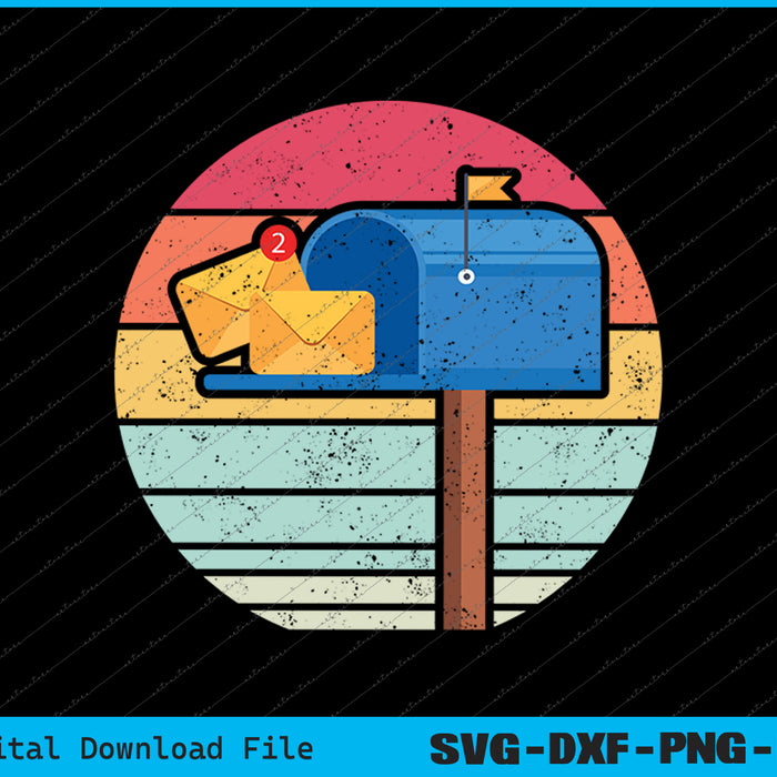 Mail Carrier Retro Vintage Postal Worker SVG PNG Cutting Printable Files