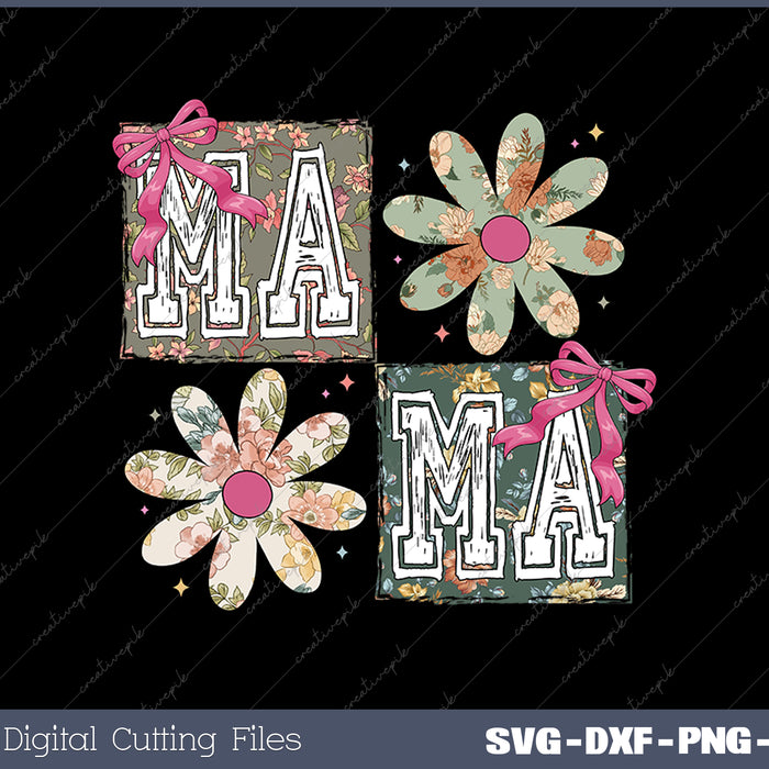 With Our Mama Mother's Day SVG PNG Cutting Printable Files