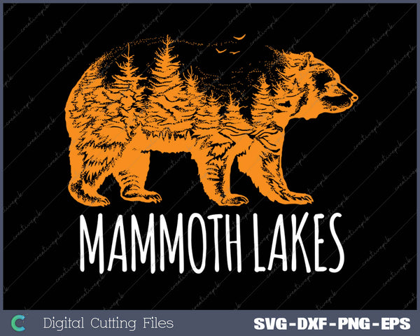 Mammoth Lakes California Bear CA Vintage Distressed Sunset 