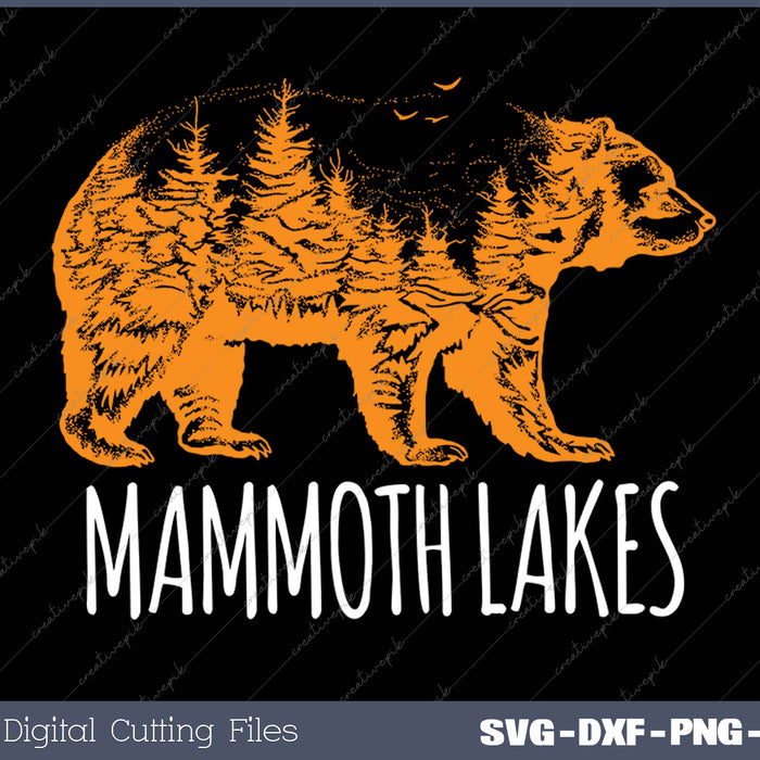 Mammoth Lakes California Bear CA Vintage Distressed Sunset 