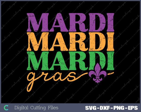 Mardi Gras Fleur De Lis SVG PNG Cutting Printable Files