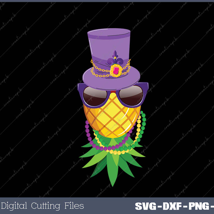 Mardi Gras Jester Hat Mens Upside Down Pineapple Swinger