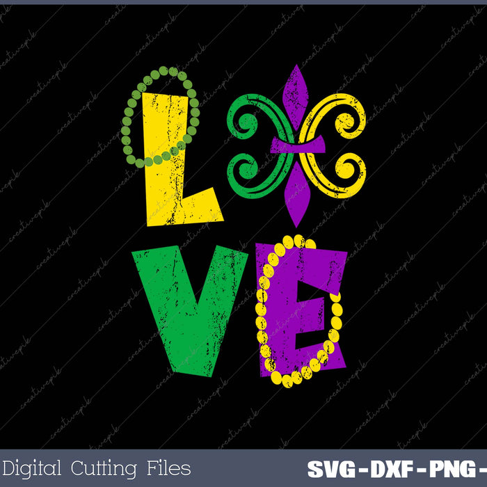 Mardi Gras Love Vintage Fleur-De-Lys Apparel, Men Women Kids