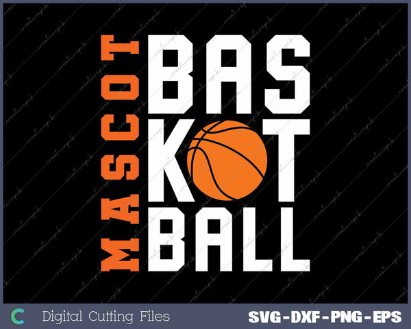 Mascot Basketball Team Name SVG PNG Cutting Printable Files