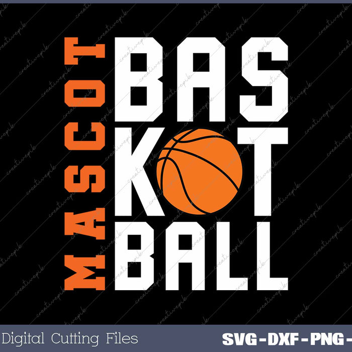 Mascot Basketball Team Name SVG PNG Cutting Printable Files