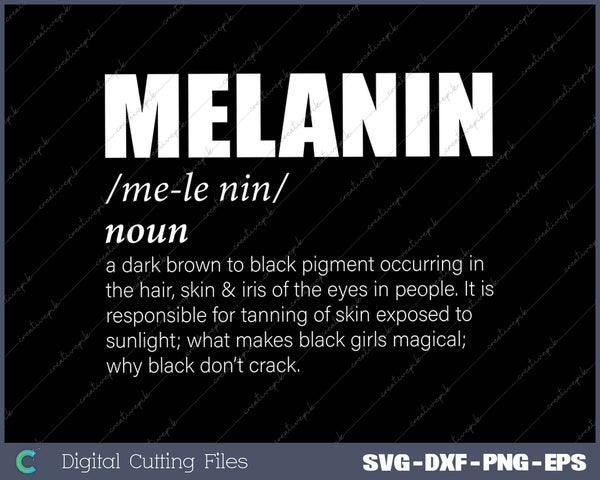 Melanin Defined Melanin Definition African American Pride