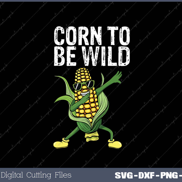 Men Women Corn On The Cob Costume Farmer SVG PNG Cutting Printable Files