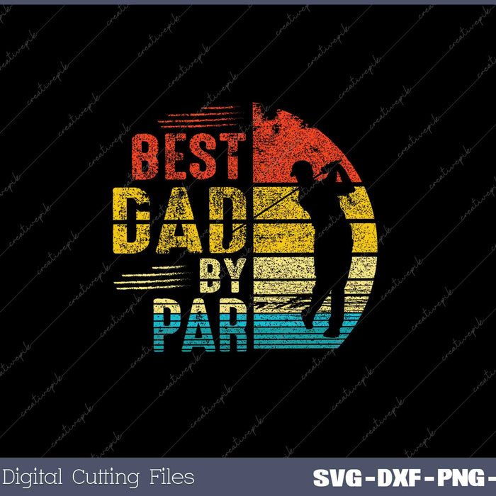 Mens Best Dad By Par Daddy Father's Day Gifts Golf Lover Golfe