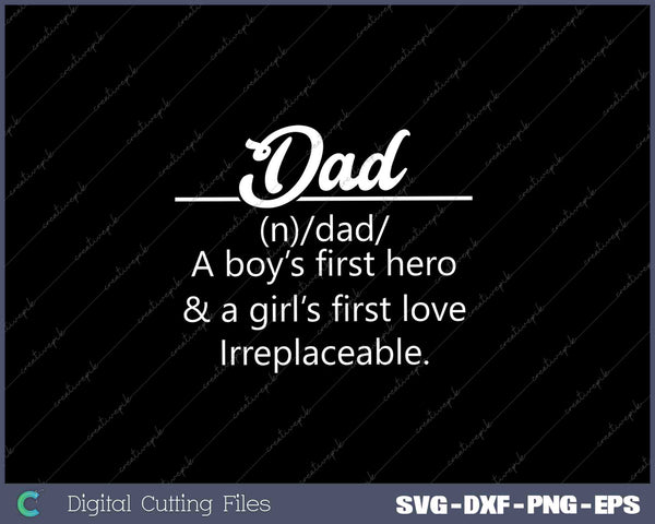 Mens Dad Definition Gifts Shirts for Father from Son and Daughter 