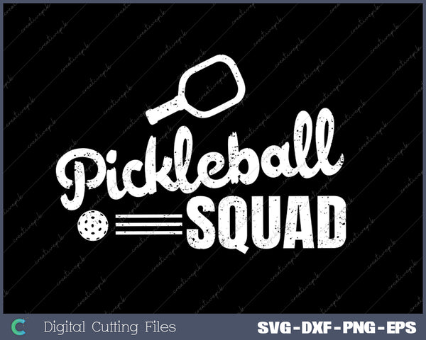Mens Pickleball Squad SVG PNG Cutting Printable Files
