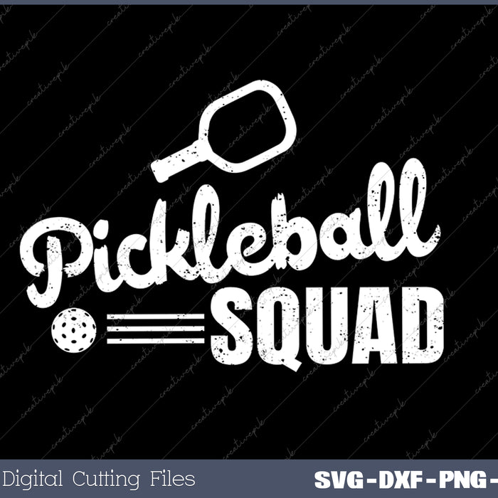 Mens Pickleball Squad SVG PNG Cutting Printable Files