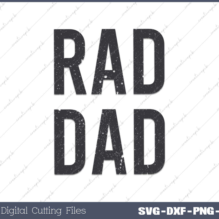 Mens Rad Dad Funny Cool Best Dad Fathers Day