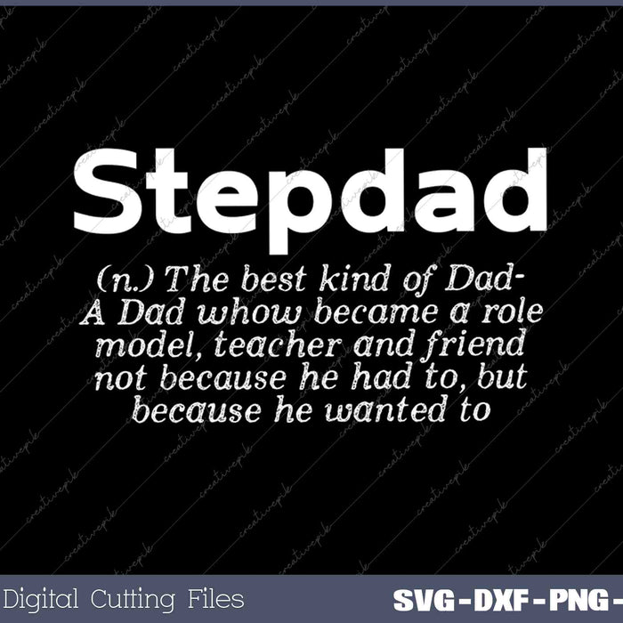 Mens Stepdad Definition Stepfather Gift from Kids