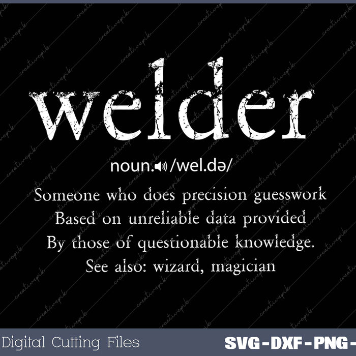 Mens Welder Definition Funny Welding Quote Welder