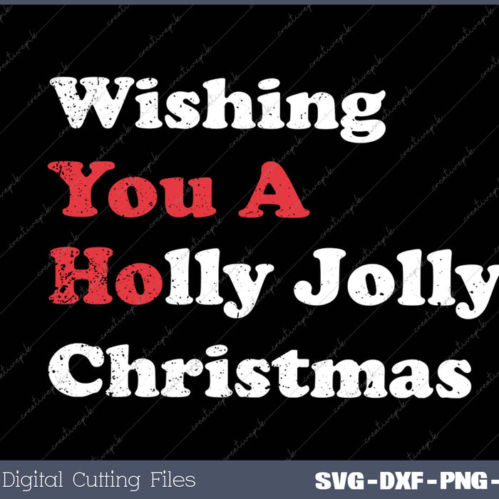 Mens Wishing You a Holly Jolly Christmas 