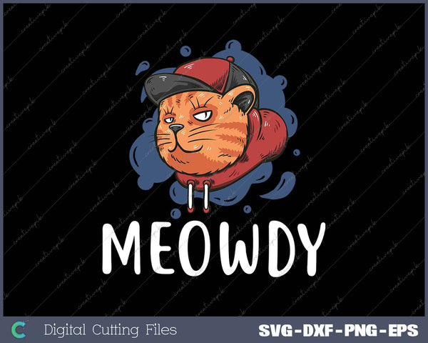 Meowdy Texas Cat Meme SVG PNG Cutting Printable Files