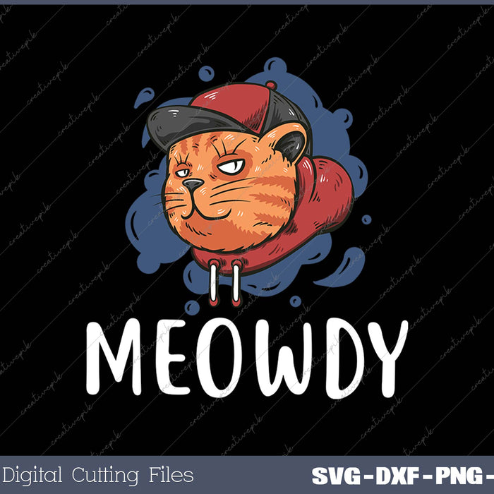 Meowdy Texas Cat Meme SVG PNG Cutting Printable Files