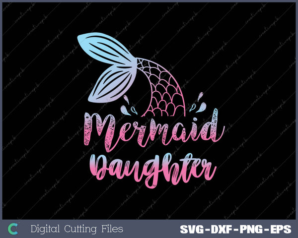 Mermaid Daughter Funny Merman Family Matching Birthday 