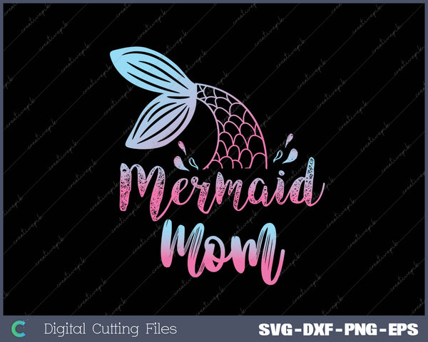 Mermaid Mom Funny Mermen Family Matching Birthday