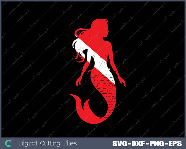 Mermaid Scuba Diving Diver Down Flag Underwater Dive Swim 