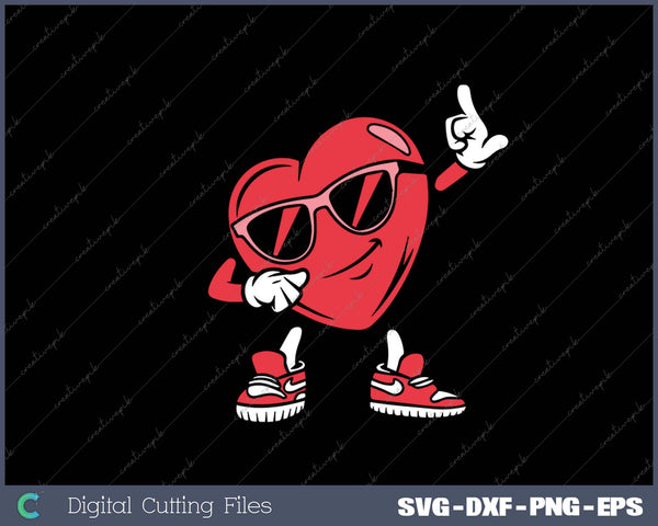 Middle Finger Heart Funny Gifts Mens Kids Boys Valentines Day SVG PNG Cutting Printable Files