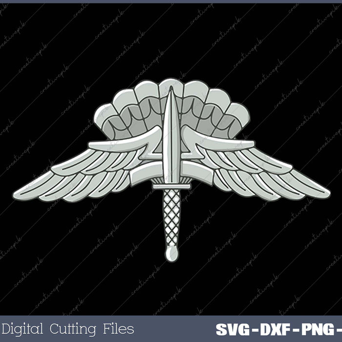 Military Freefall Parachutist Badge - US Army SVG PNG Cutting Printable Files