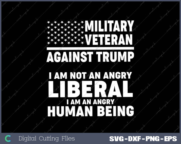 Military Veterans Against Trump 2025 Liberal USA Election SVG PNG Cutting Printable Files