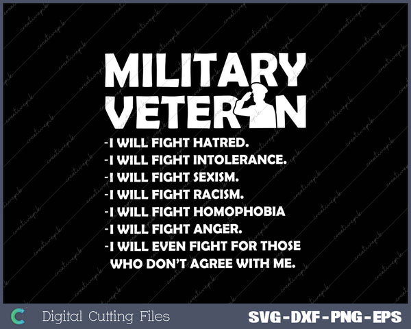 Military Veterans Against Trump 2025 Fight USA Election SVG PNG Cutting Printable Files