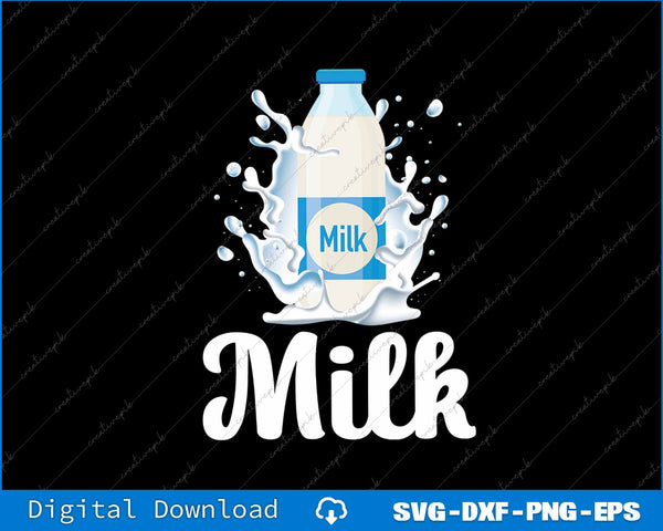 Milk Funny Milk Lovers Design Costume Milk And Cookies SVG PNG Cutting File