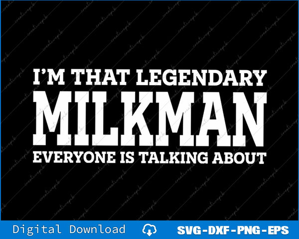Milkman Job Title Employee Funny Worker Profession Milkman SVG File