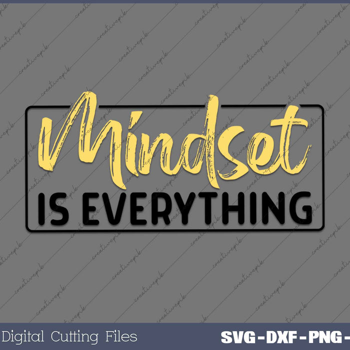 Mindset Is Everything Inspirational Mind Motivational Quote 