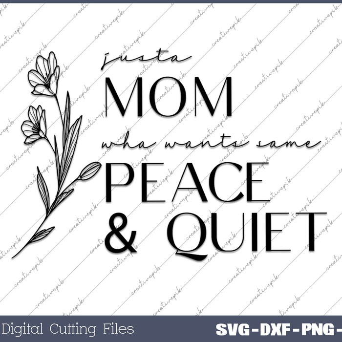 Happy Mom Mother's Day SVG PNG Cutting Printable Files