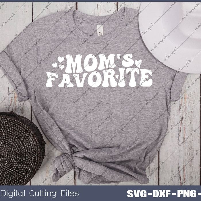 Moms Favorite Groovy SVG PNG Cutting Printable Files