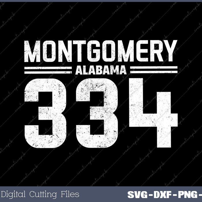 Montgomery Alabama AL 334 Vintage