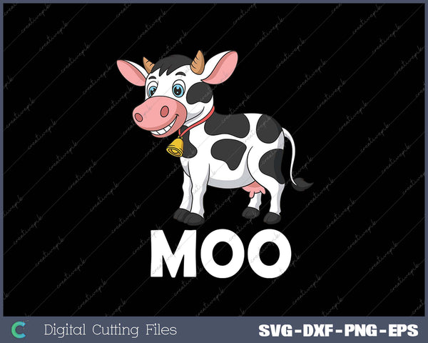 Moo - Funny Cow Lover Famer Cattle Ranch Dairy Farming 