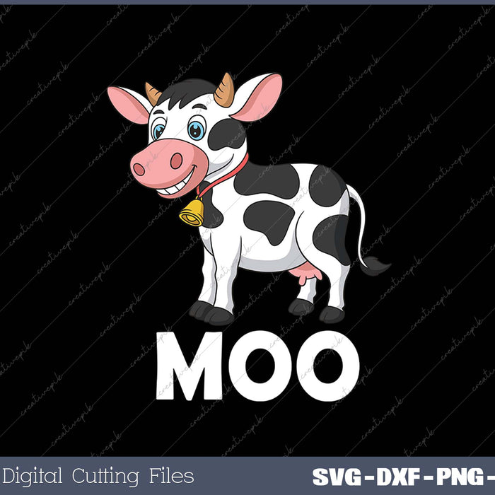 Moo - Funny Cow Lover Famer Cattle Ranch Dairy Farming 