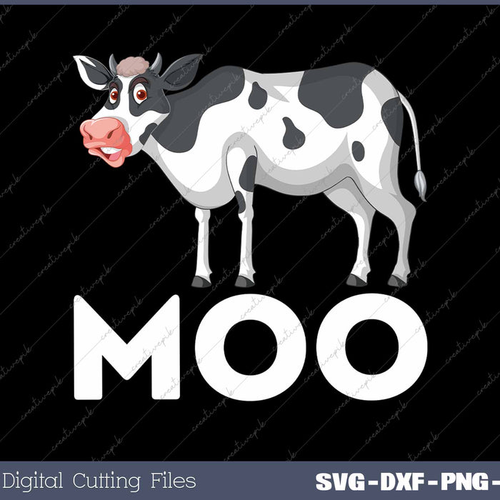 Moo Funny Cow Famer Cattle Ranch Dairy Farming 