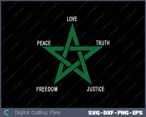 Moorish Moroccan Flag SVG PNG Cutting Printable Files