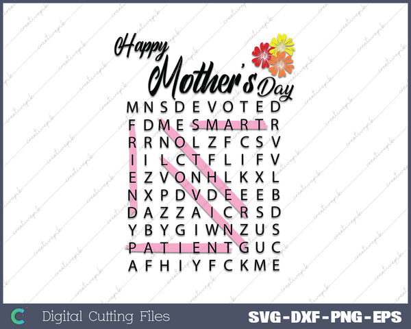 Mother's Day Word Search DIGITAL