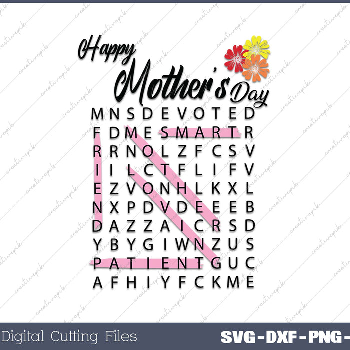 Mother's Day Word Search DIGITAL