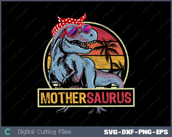 Mother saurus T Rex Dinosaur Mother Saurus Family SVG Cut files