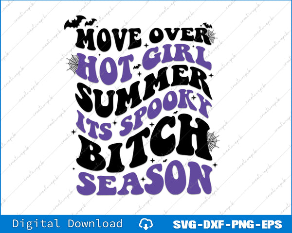 Text design with Halloween-themed message on a white background