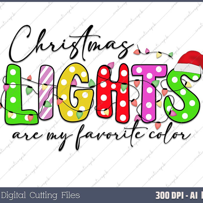 My Favorite ColorIs Christmas Lights Gift