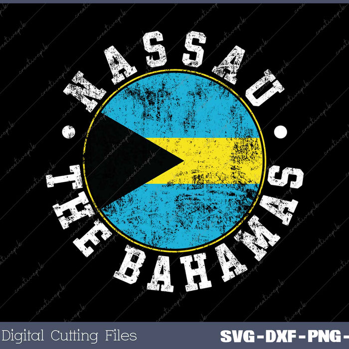 Nassau The Bahamas Souvenirs SVG PNG Cutting Printable Files