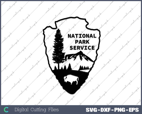 National Park Service SVG PNG Cutting Printable Files