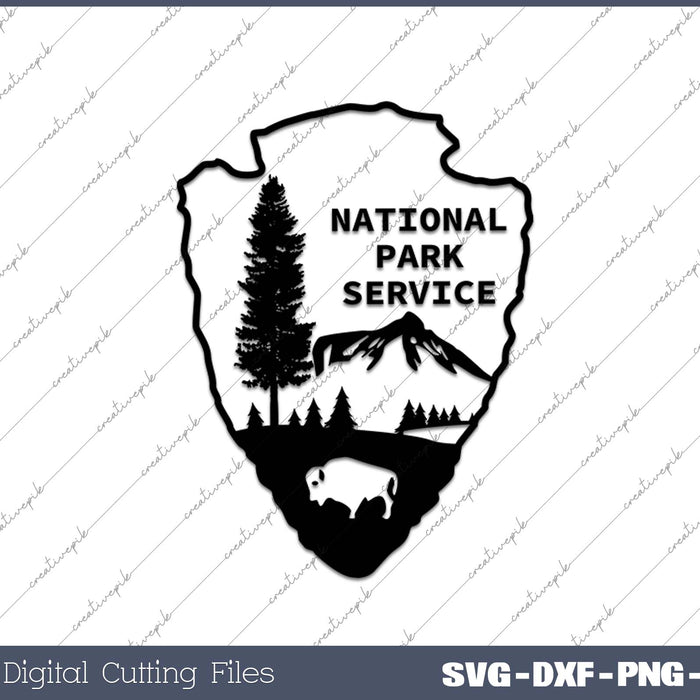 National Park Service SVG PNG Cutting Printable Files