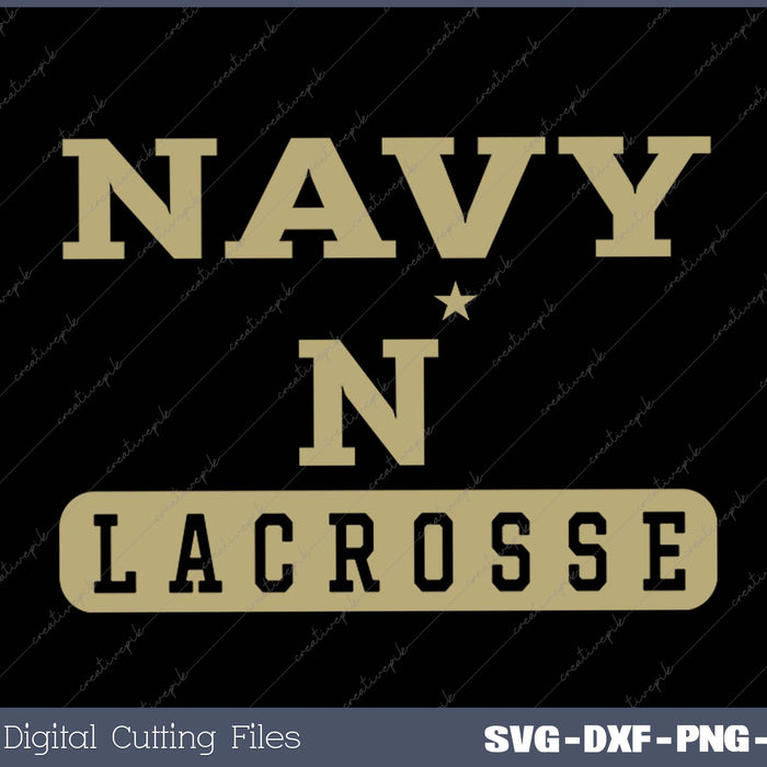 Navy Midshipmen Lacrosse Logo Officially Licensed SVG PNG Cutting Printable Files